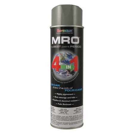 Spray Paint,Light Gray, Light Gray, Gloss, Solvent, 16 oz