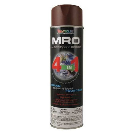 General Purpose Spray Primer, Red Oxide, Flat, Solvent, 16 oz.