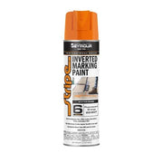 Inverted Marking Paint, 17 oz., Fluorescent Orange, Water -Based