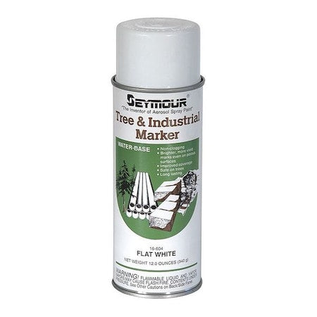 Tree and Industrial Marking Paint, 12 oz., White, Water -Based
