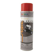 Traffic Marking Paint, 18 oz., Red, Water -Based