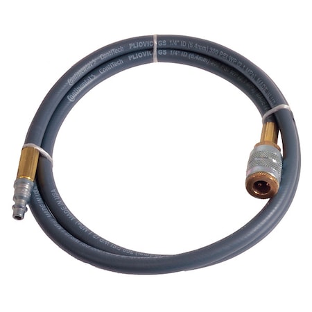 1/4" x 100 ft PVC Coupled Multipurpose Air Hose 300 psi GY