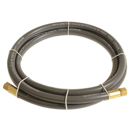1/4" x 3 ft PVC Coupled Multipurpose Air Hose 300 psi GY