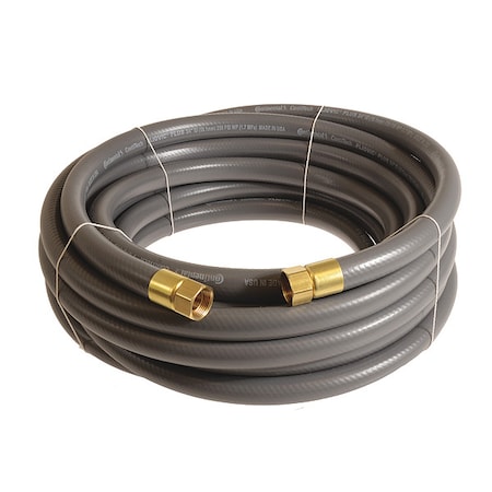 3/4" x 25 ft PVC Coupled Multipurpose Air Hose 250 psi GY