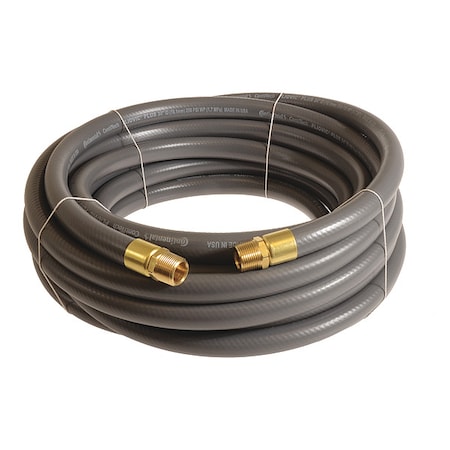 3/4" x 100 ft PVC Coupled Multipurpose Air Hose 250 psi GY