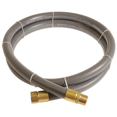 3/4" x 10 ft PVC Coupled Multipurpose Air Hose 250 psi GY
