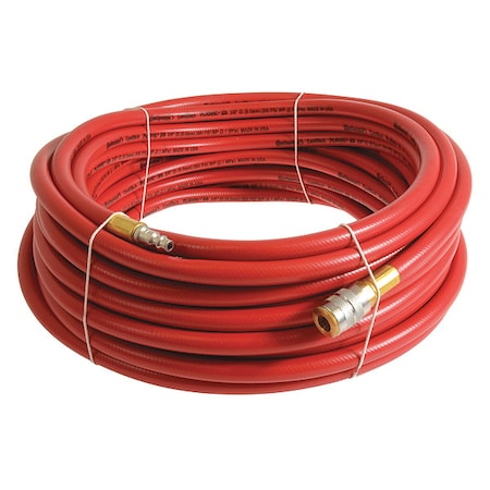 1/4" x 75 ft PVC Coupled Multipurpose Air Hose 300 psi RD