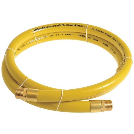 3/4" x 10 ft PVC Coupled Multipurpose Air Hose 250 psi YL