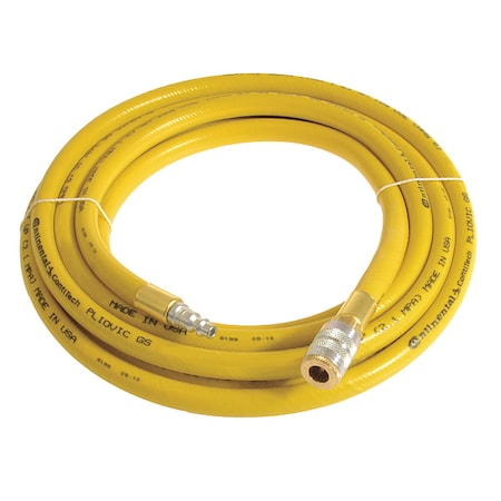 3/4" x 15 ft PVC Coupled Multipurpose Air Hose 250 psi YL