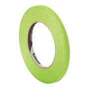 Masking Tape,Green,0.25"x60 yd., 1/4 in W x 60 yd. L, 6.7 mil Thick