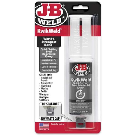 All Purpose Glue, KwikWeld Series, Clear, 0.85 oz, Bottle, 1:01 Mix Ratio, 4 hr Functional Cure