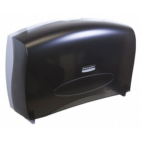 Essential Cored Jumbo Roll Toilet Paper Dispenser (09551), Black, 20.43" x 13.12" x 5.8" (Qty 1)