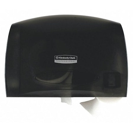 Essential Coreless Jumbo Roll Toilet Paper Dispenser (09602), Black, 14.25" x 9.75" x 6.00" (Qty 1)