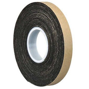 3M 4496B Double Coated Foam Tape 0.375" x 5yd, Black