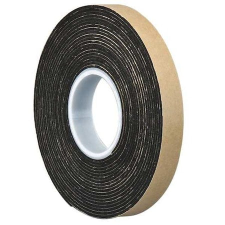 3M 4496B Double Coated Foam Tape 0.375" x 5yd, Black