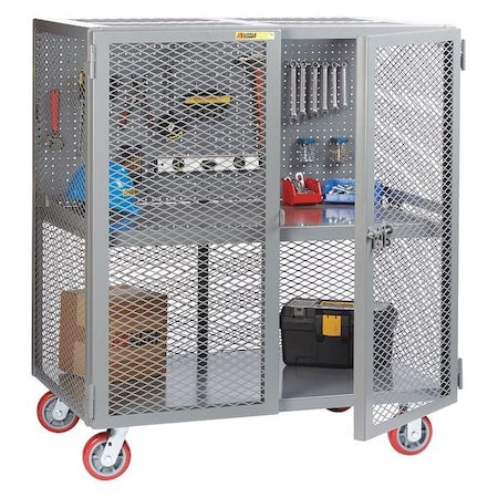 Security Cart,Pegboard Tool,24x60 24" W x 60" L x