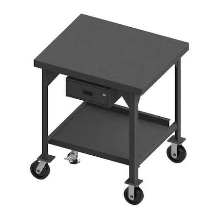 Workbenches, Steel, 60" W, 41-1/8" Height, 4999 lb., Straight