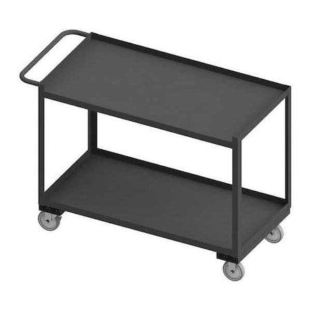 Stock cart, 2 shelf, 1-1/2" lips up, 1200 lbs capacity