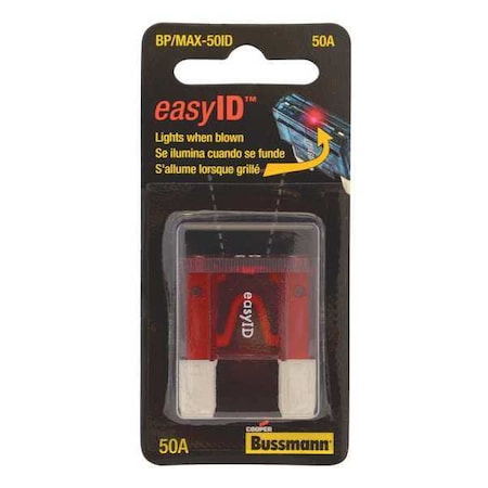 Automotive Fuse, MAX-ID Series, 50A, 32V DC, Indicating