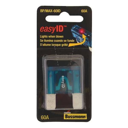 Automotive Fuse, MAX-ID Series, 60A, 32V DC, Indicating