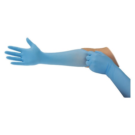 93-243, Disposable Gloves, 4.7 mil Palm, Nitrile, Powder-Free, 2XL, 100 PK, Blue