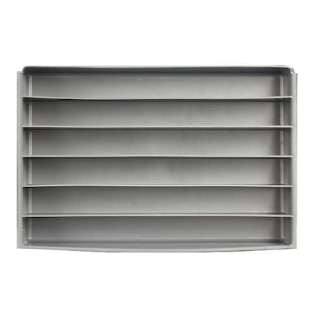 Compartment Drawer Insert with 6 compartments, Polypropylene, 3" H x 18 in W