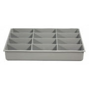 Compartment Drawer Insert with 12 compartments, Polypropylene, 2" H x 13-3/8 in W