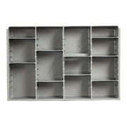 Compartment Drawer Insert with 4 compartments, Polypropylene, 3" H x 18 in W