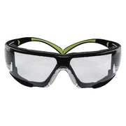 SecureFit 400, Safety Glasses, Anti-Scratch, Gray Mirror Lens, Clear Frame, Frameless