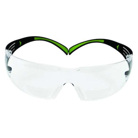 SecureFit(TM) 400 Reader Safety Glasses, Clear Wraparound Frame, 3.0 Diopter, Clear Lens, Universal