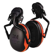 Peltor X1 Hard Hat Mounted Ear Muffs, 21 dB NRR, Passive, Orange