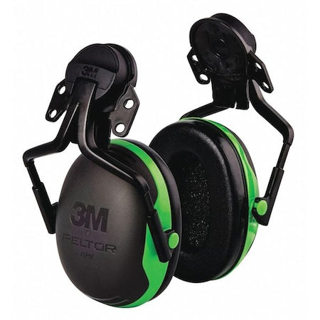 Hard Hat Mounted Ear Muffs, 21 dB, Peltor X1, Black