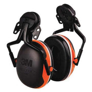 Peltor X4 Hard Hat Mounted Ear Muffs, 25 dB NRR, Passive, Orange