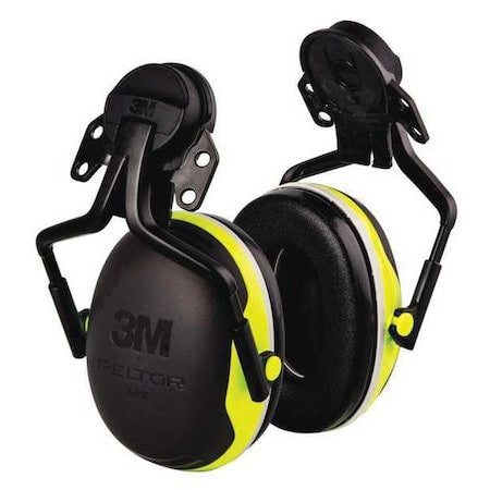 Peltor X4 Hard Hat Mounted Ear Muffs, 25 dB NRR, Passive, Electrically Insulated, Orange