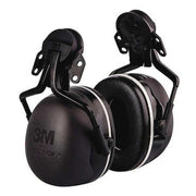 Peltor X5 Hard Hat Mounted Ear Muffs, 31 dB NRR, Electrically Insulated, Black