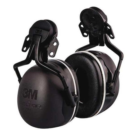 Peltor X5 Hard Hat Mounted Ear Muffs, 31 dB NRR, Electrically Insulated, Black