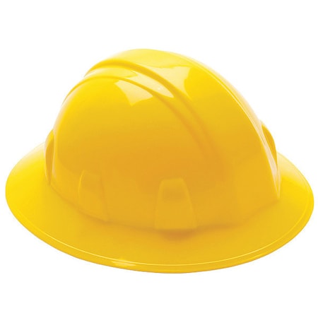 Hard Hat, SL, Polyethylene, 4 Point Ratchet, Type 1, Class E, Yellow