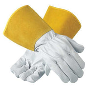 Welding Gloves, Gauntlet Cuff, Wing Thumb, Premium Goatskin, 11, 1 PR