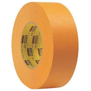 Painter's Tape, 45/64 in W x 60 yd L, 9.5 mil Thick, Orange, Rubber Adhesive, 48 PK