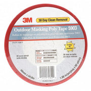 Painter's Tape, 1 7/8 in W x 59 yd L, 7.5 mil Thick, Red, Rubber Adhesive