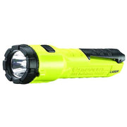 Yellow LED Handheld Flashlight, Alkaline AA, 150lm