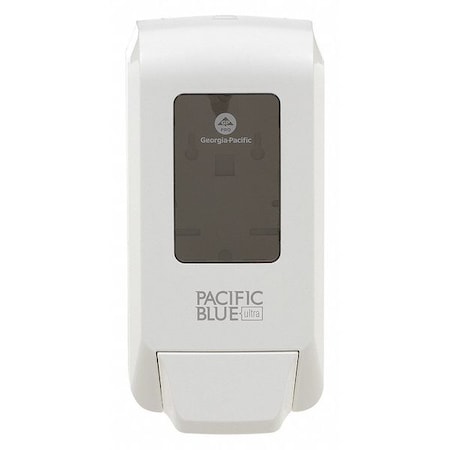 Soap/Sanitizer Dispenser,White,Plastic