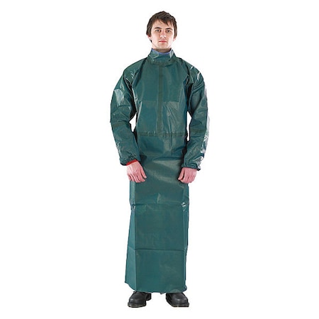 Apron, Chemical Laminate M4000, Green, 57 in, M