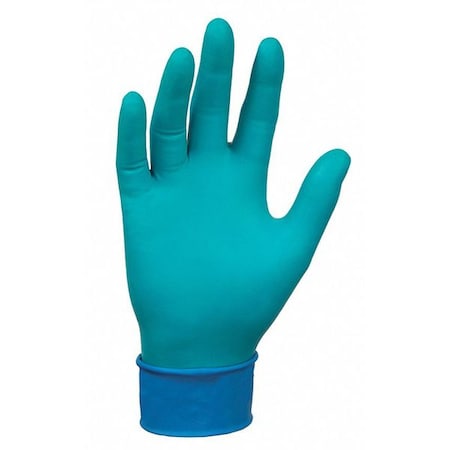 Microflex Chemical Resistant Gloves, Neoprene/Nitrile, 11 in L, Powder-Free, Green, Medium, PK50