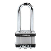 Padlock, Keyed Different, Long Shackle, Square Stainless Steel Body, Boron Shackle, 15/16 in W