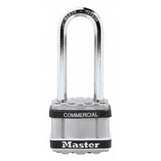 Padlock, Keyed Alike, Long Shackle, Square Stainless Steel Body, Boron Shackle, 13/16 in W