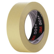 Painter's Tape, 12 mm W x 55 m L, 7.3 mil Thick, Tan, Acrylic Adhesive, 72 PK