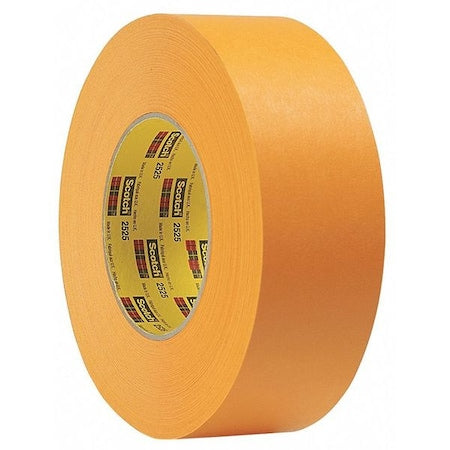 Painter's Tape, 72 mm W x 55 m L, 9.5 mil Thick, Orange, Rubber Adhesive, 12 PK