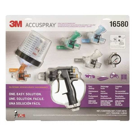 Spray Gun Kit,Cup Capacity 20.3 oz.