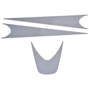 Hard Hat Label, For Use With H-700 hard hats, H-800 hard hats Silver, 20 PK